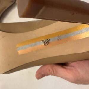 Sam Edelman Nude Leather Square Toe Stiletto Pumps